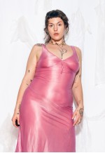 Vintage 70s Slip Dress in Pink